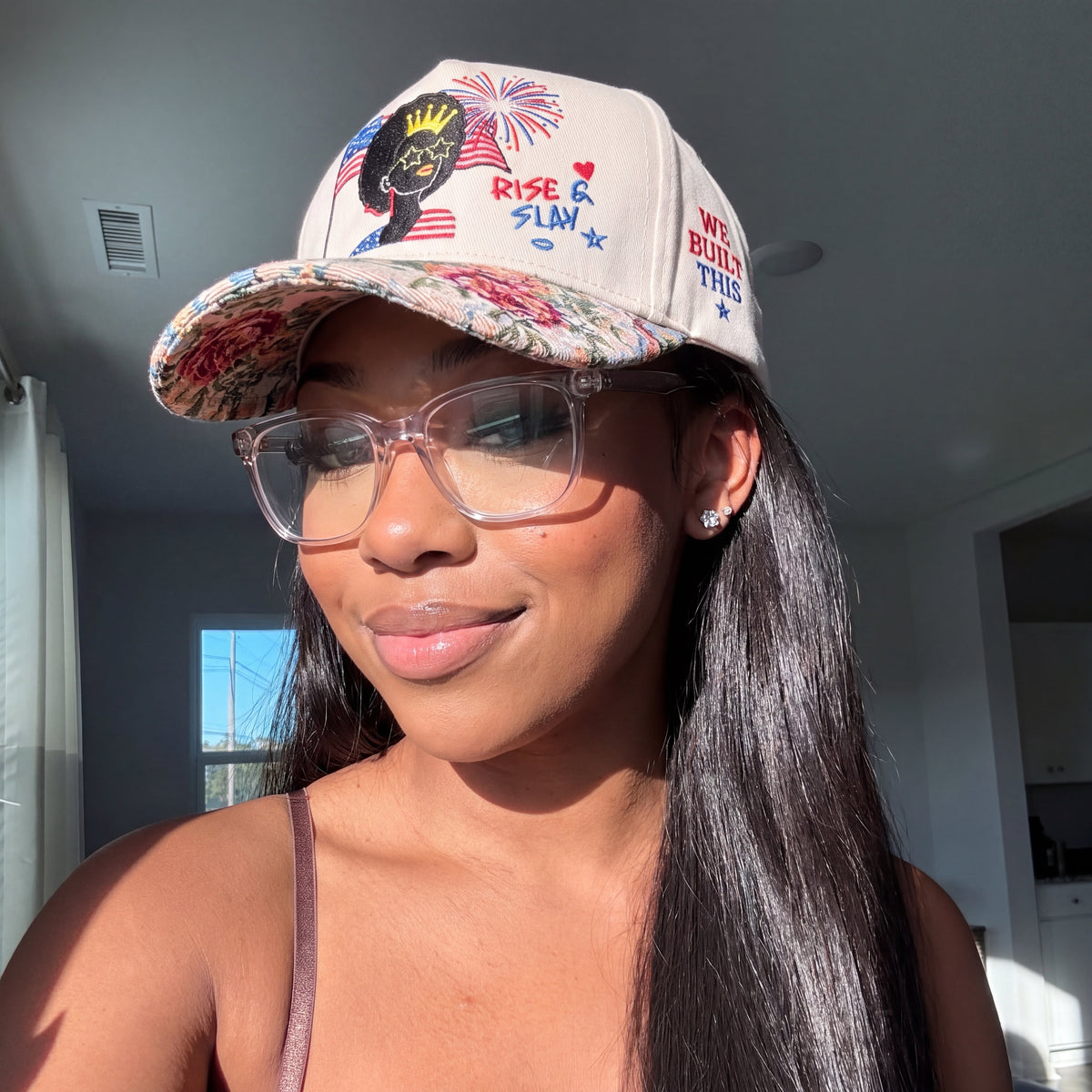 Rise n Slay FLoral Hat