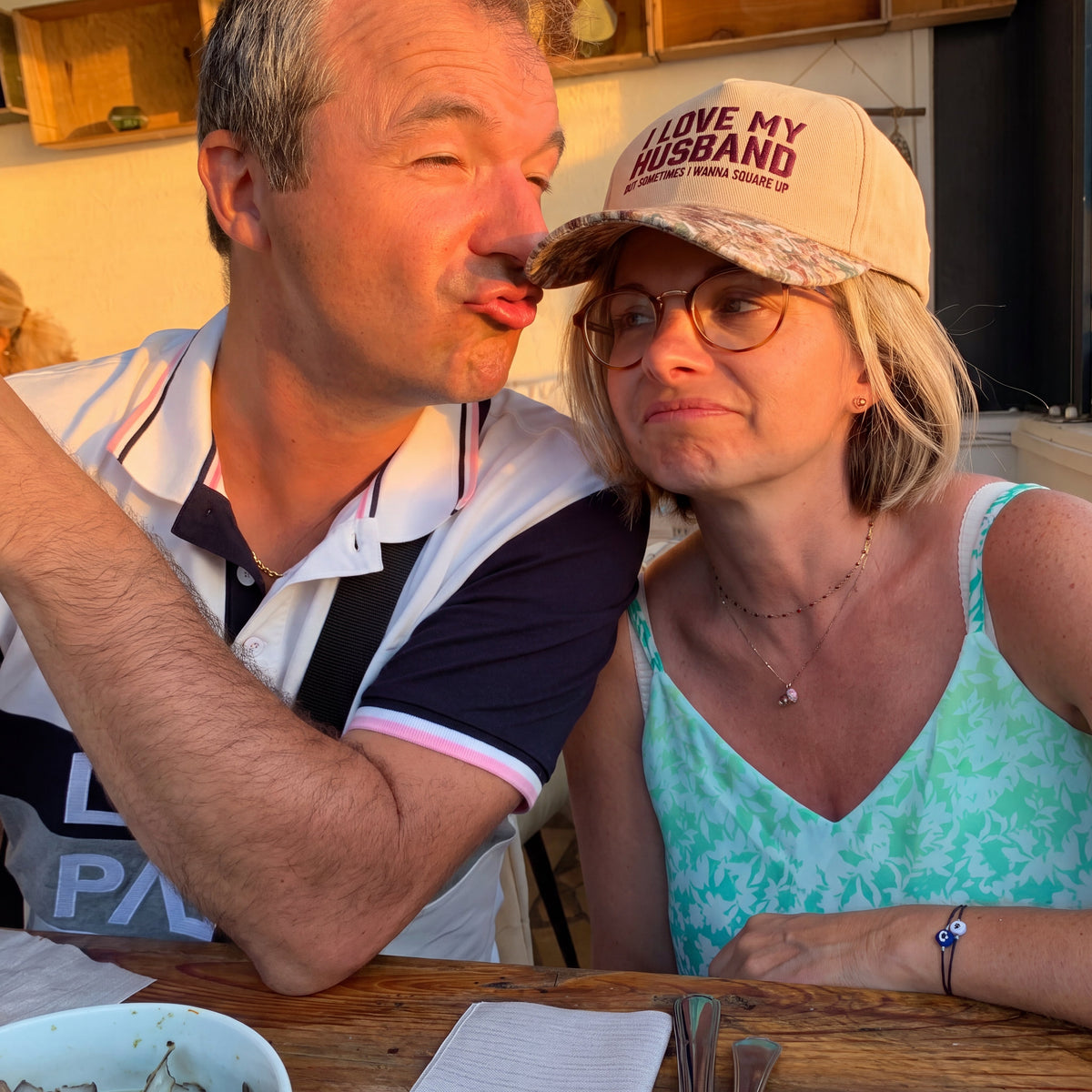 I Love My Husband But Sometime FLoral Hat