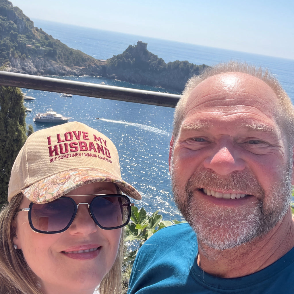 I Love My Husband But Sometime FLoral Hat