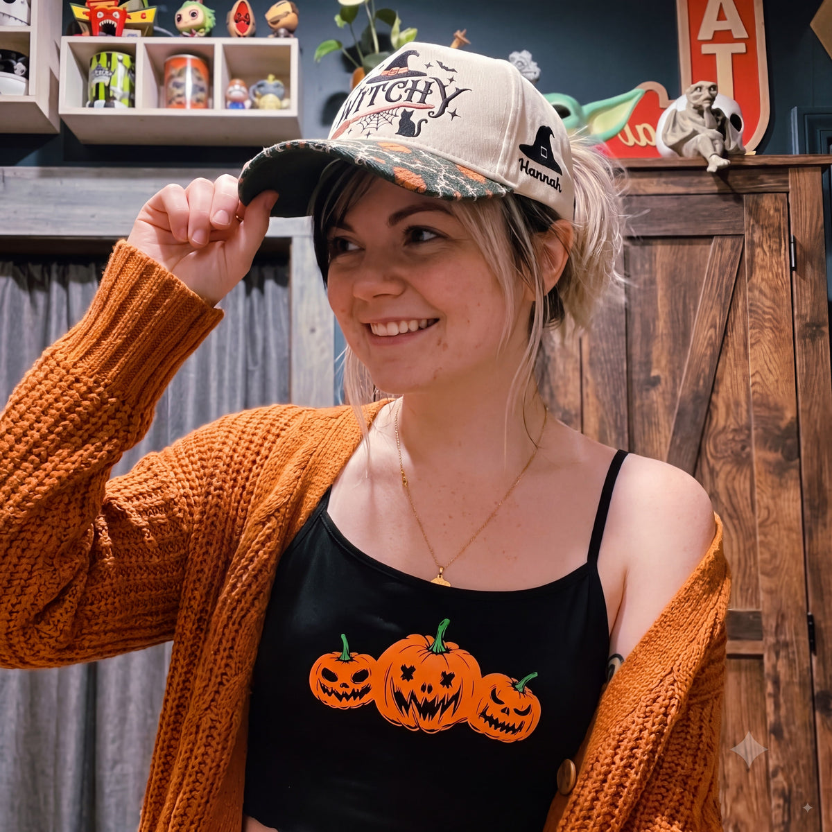 Witchy Tapestry Brim Hat