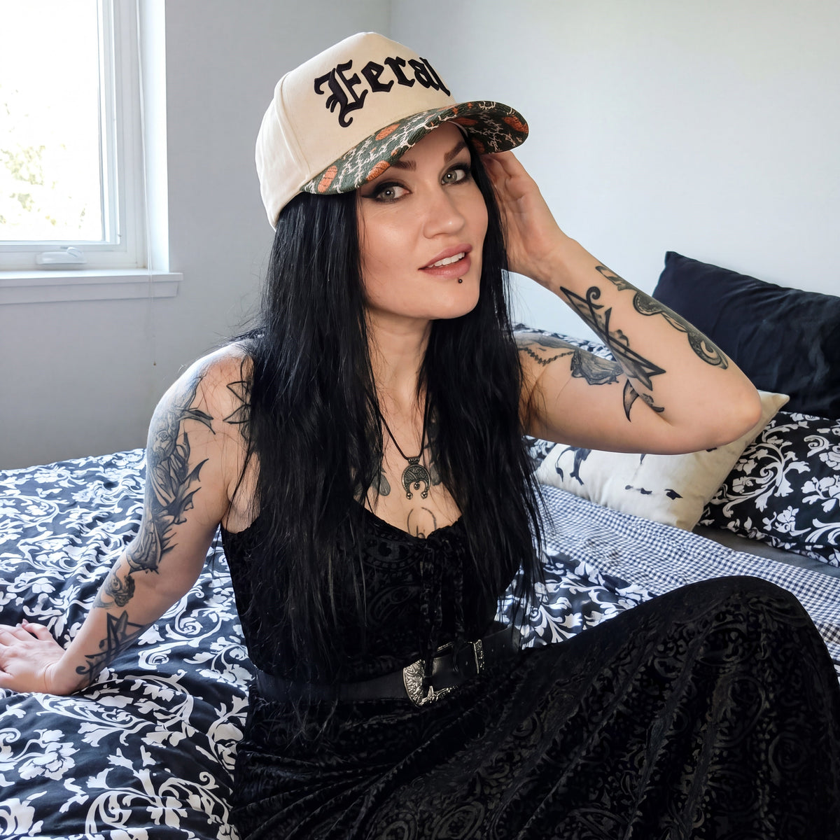 Feral Pumpkin Tapestry Brim Hat