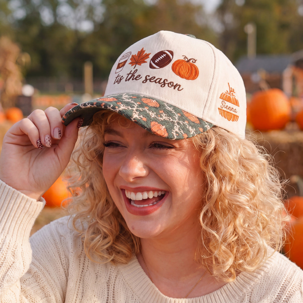 Game Day The Season Pumpkin Tapestry Brim Hat