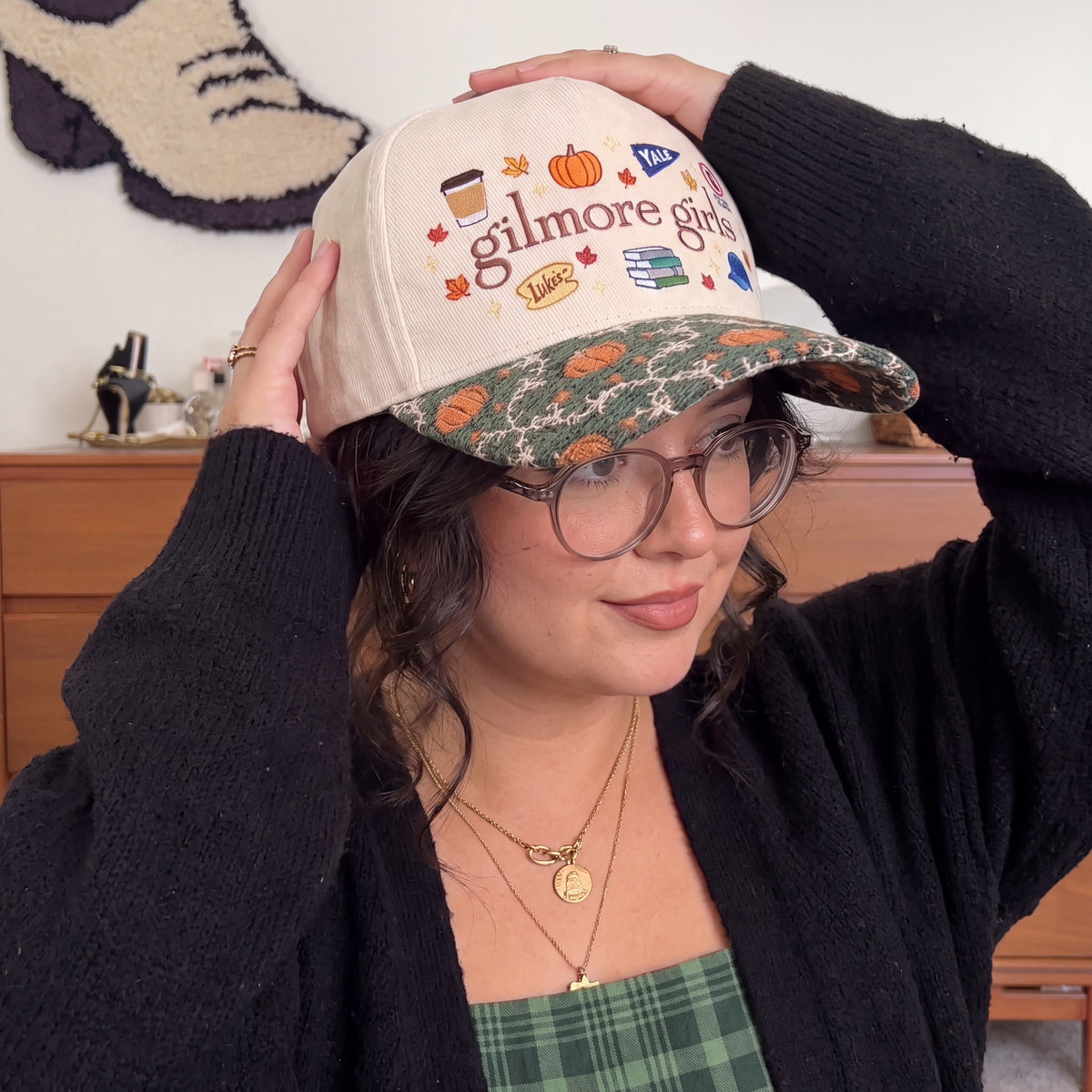 Gilmore Girls Pumpkin Tapestry Brim Hat