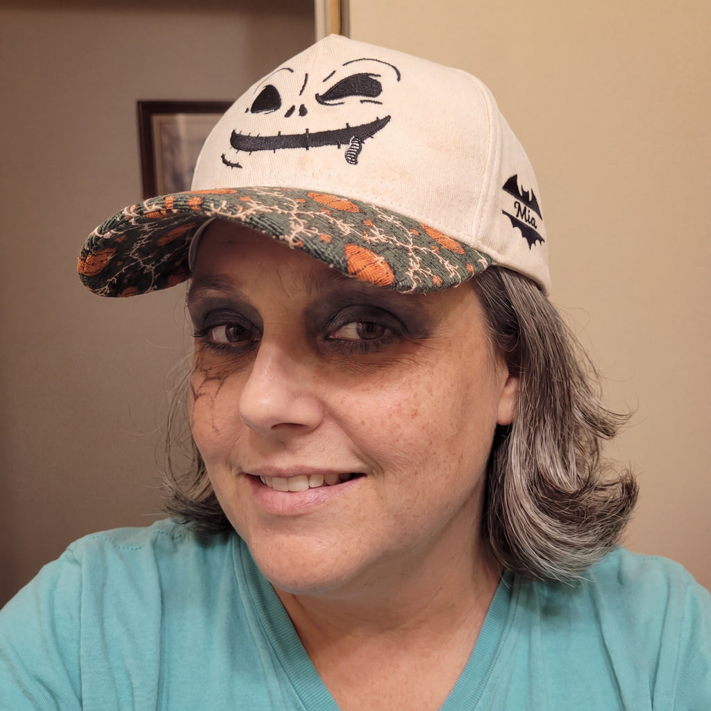 Boogie Spooky Pumpkin Tapestry Brim Hat