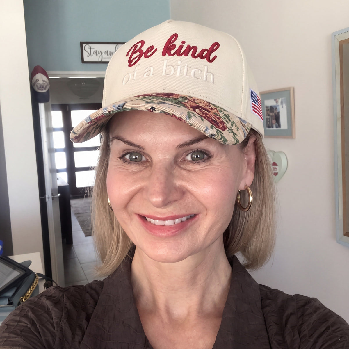 Be Kind Tapestry FLoral Hat