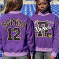 States Mascot Appliqué Gingham Mockneck
