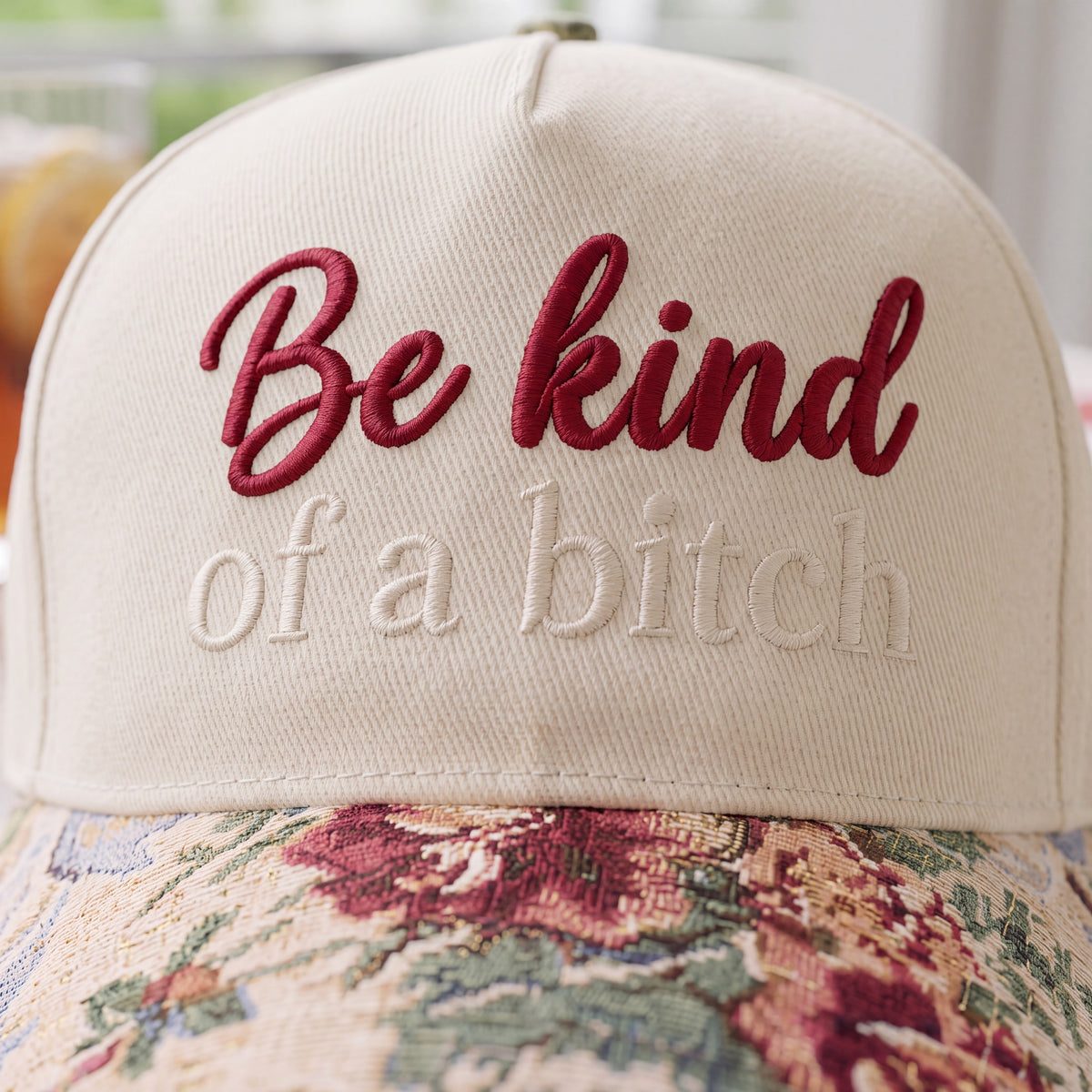 Be Kind Tapestry FLoral Hat