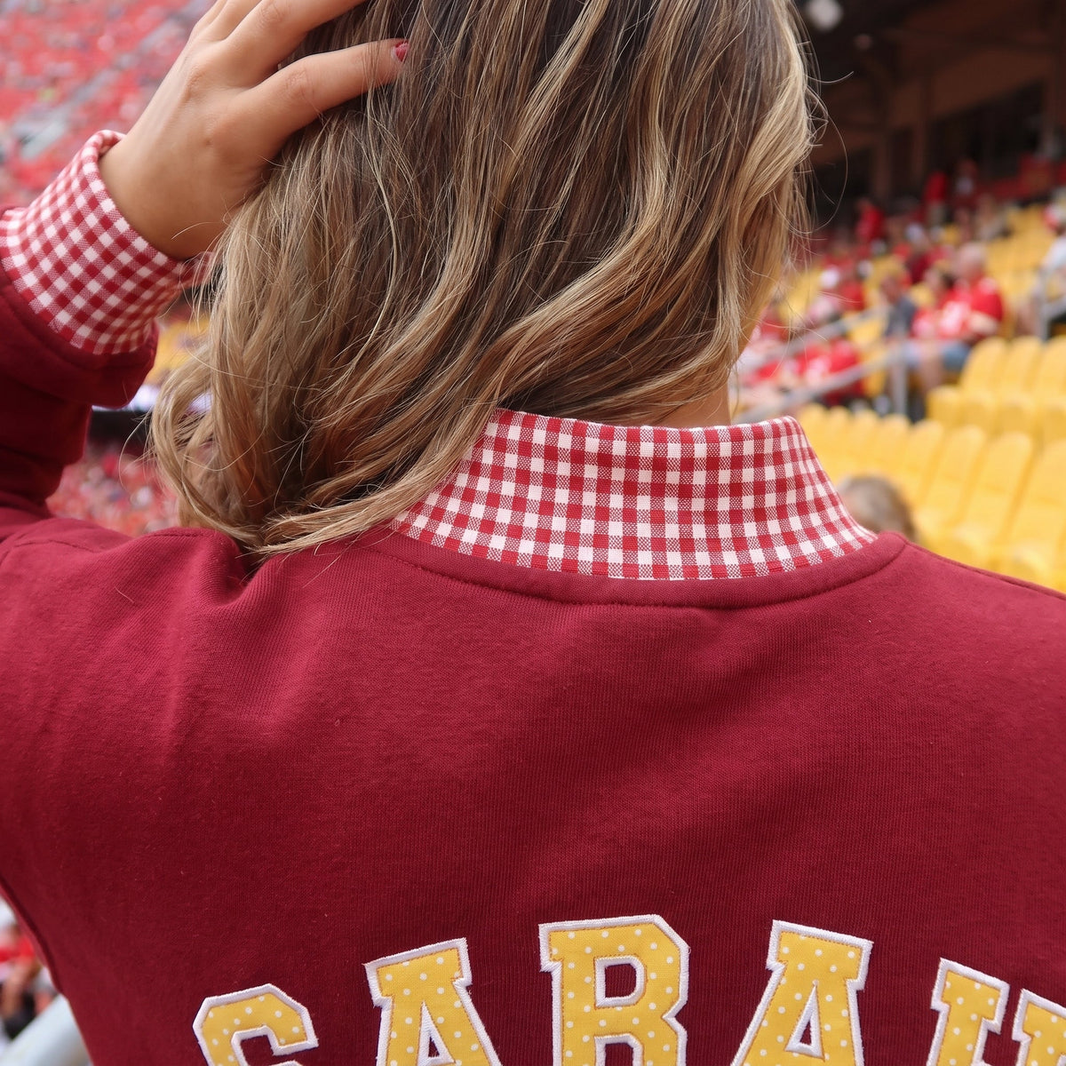 Build Your Own Team — Custom Gingham Mockneck