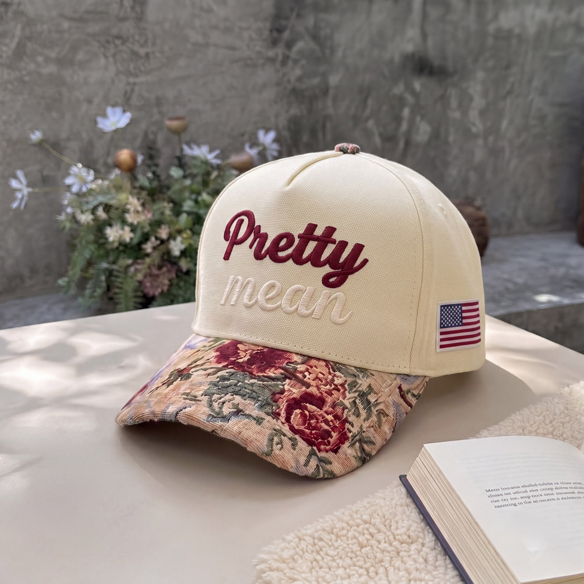 Pretty Tapestry FLoral Hat