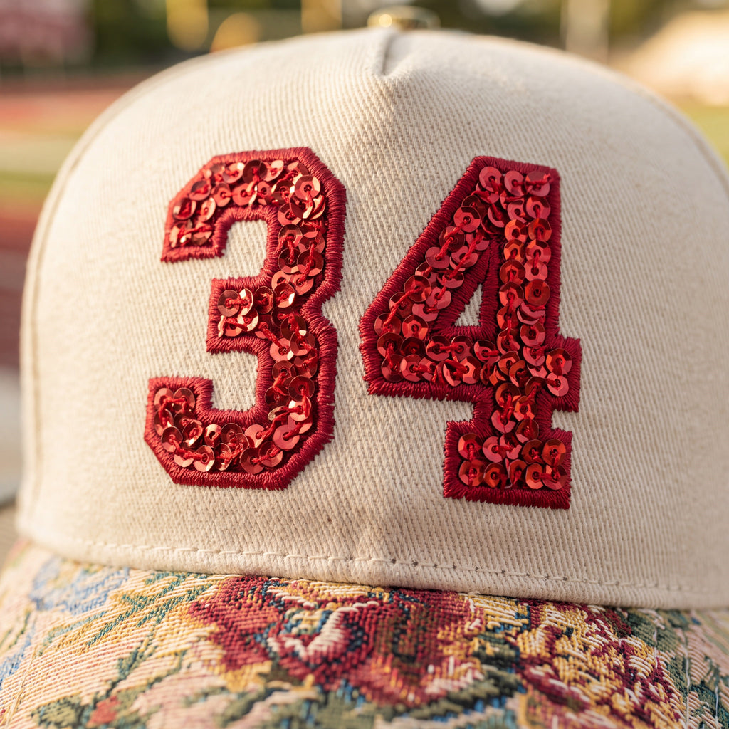 Number Tapestry FLoral Hat