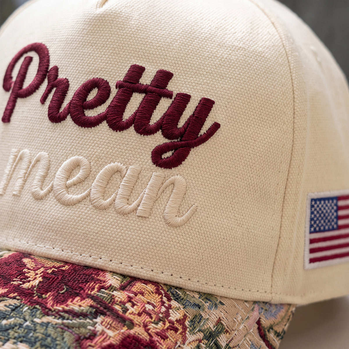 Pretty Tapestry FLoral Hat
