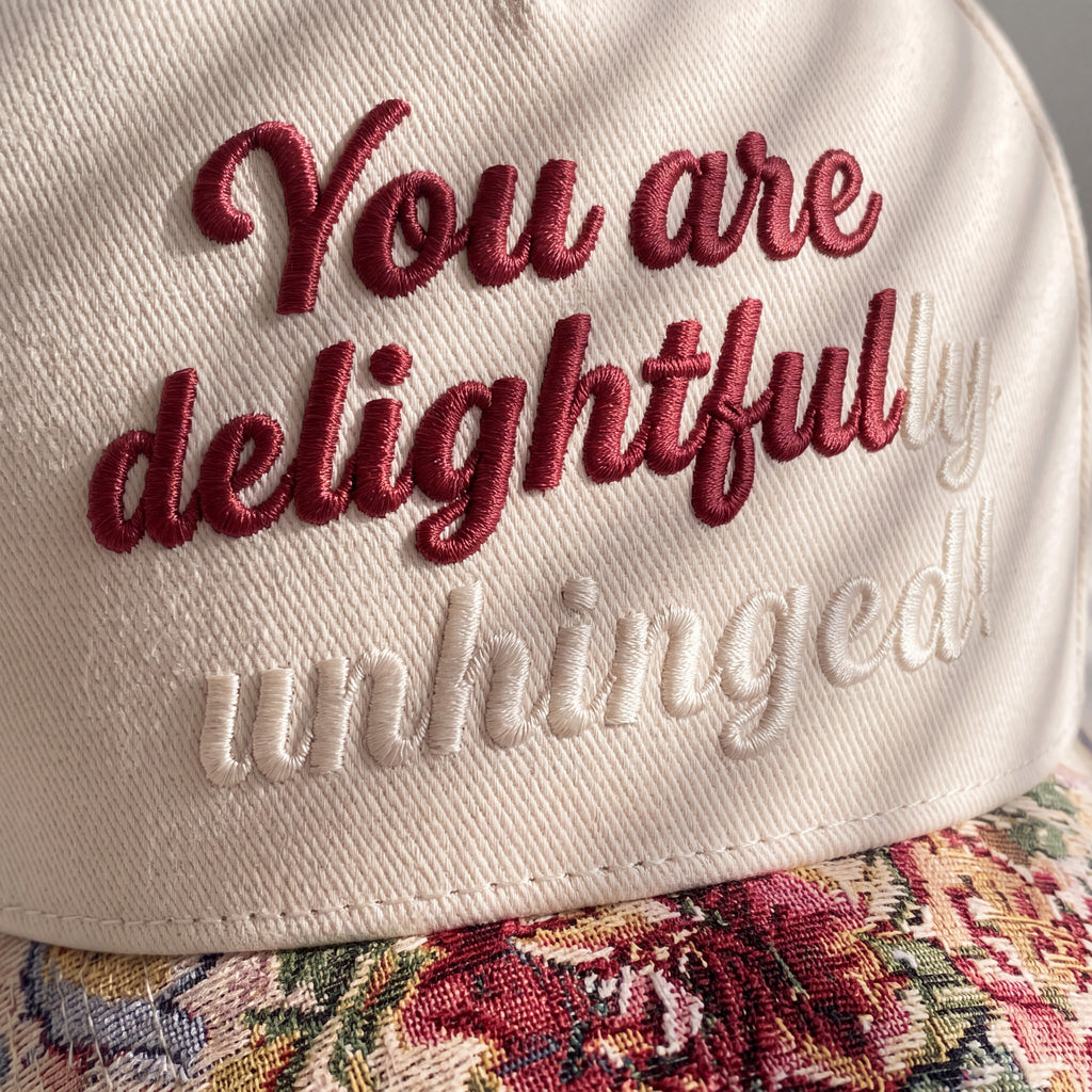You Are Delightful Tapestry FLoral Hat