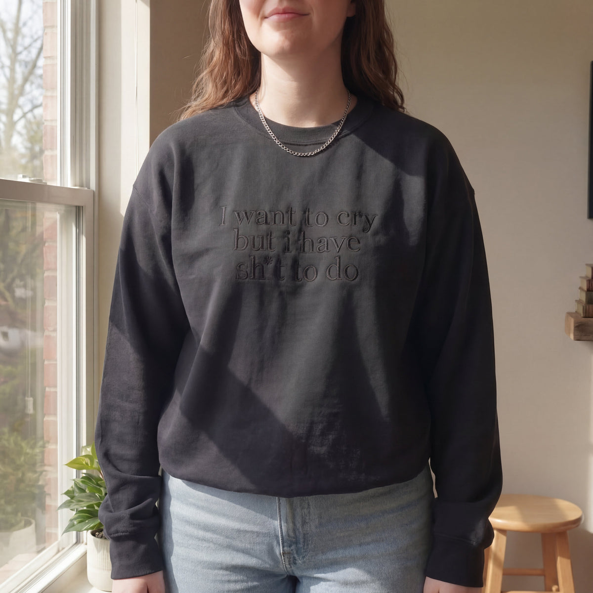 My Bestie And I Talk Shit About You Embroidered Shirt