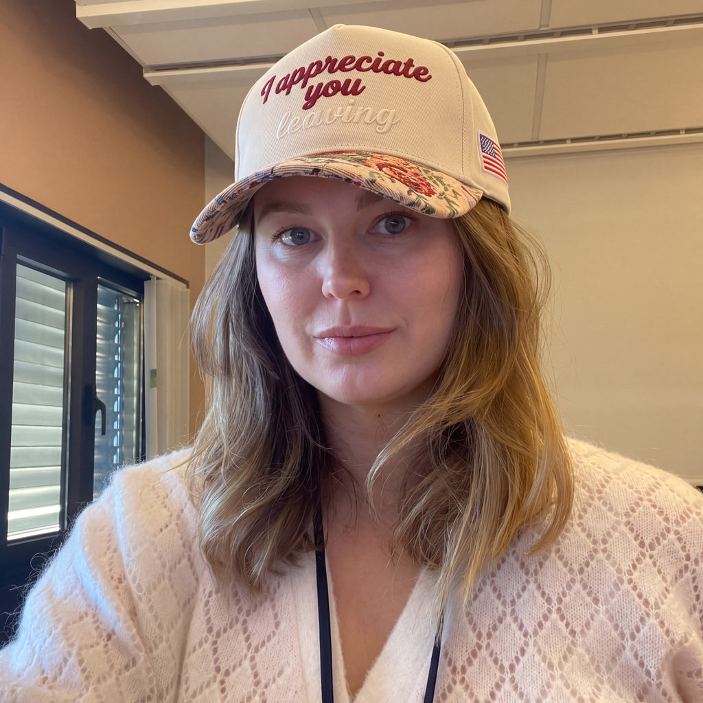 I Appreciate You Tapestry FLoral Hat