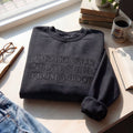 Emotionally Recovering From A Book Embroidered Shirt
