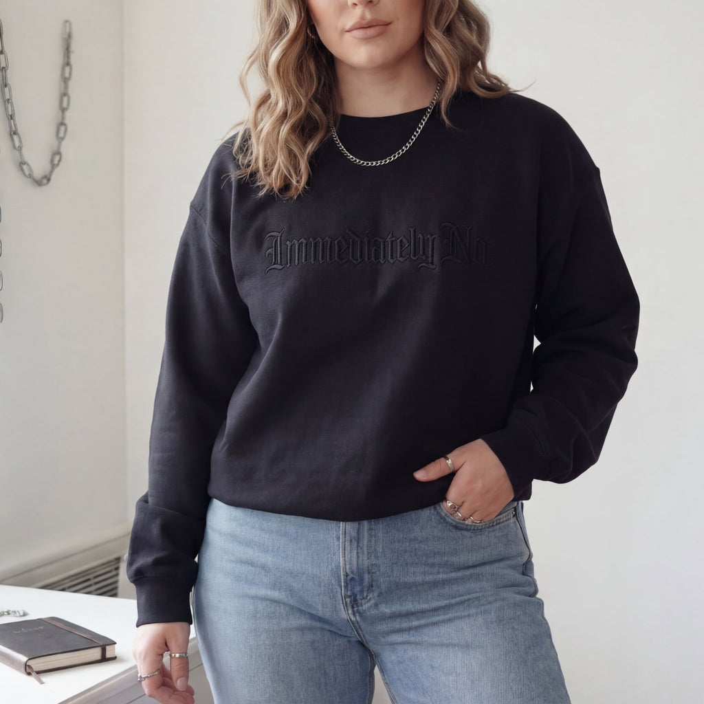 Immediately No. Gothic Embroidered Shirt