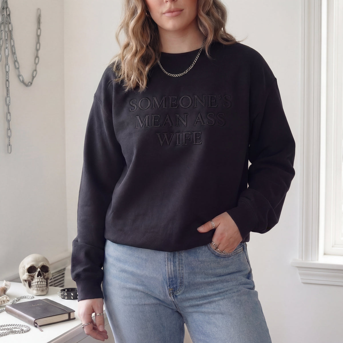 Someone's Mean Ass Wife Embroidered Shirt