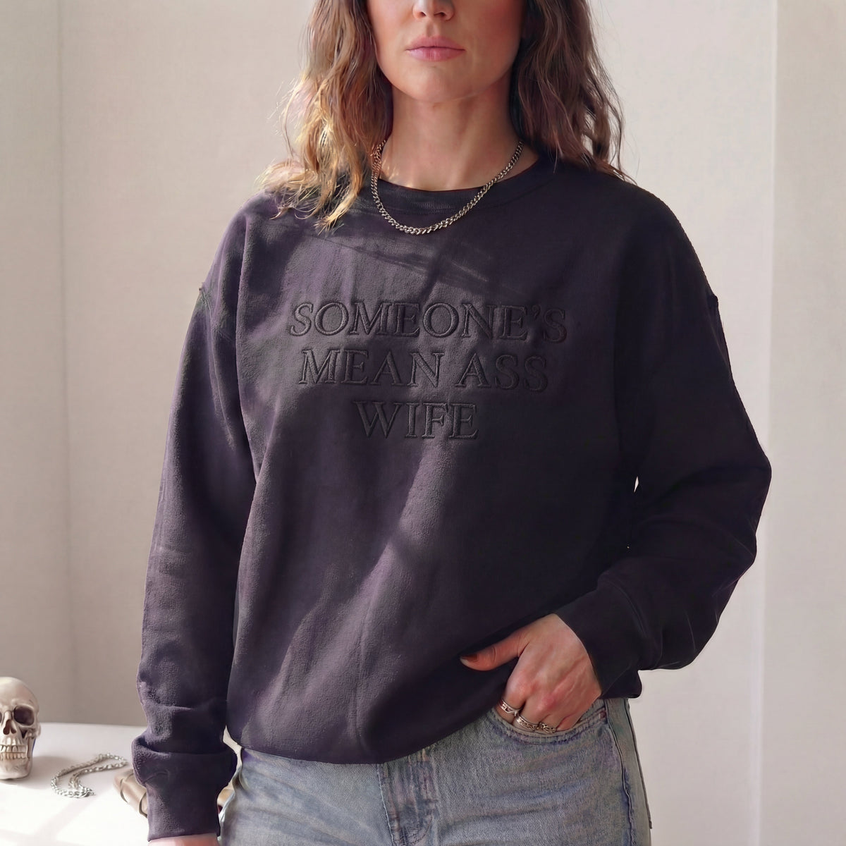 Someone's Mean Ass Wife Embroidered Shirt