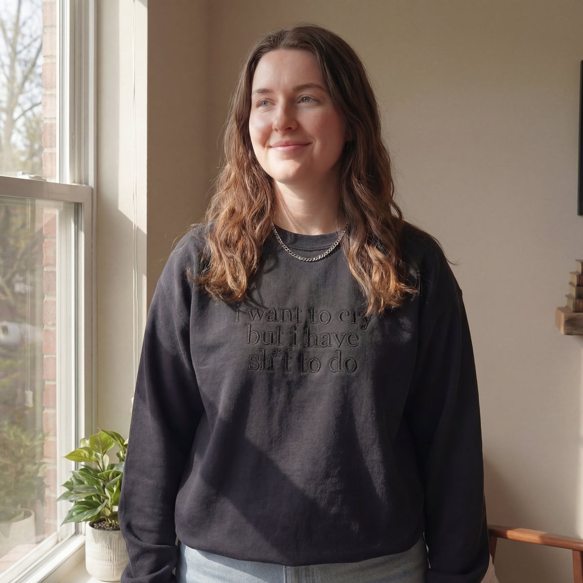 My Bestie And I Talk Shit About You Embroidered Shirt