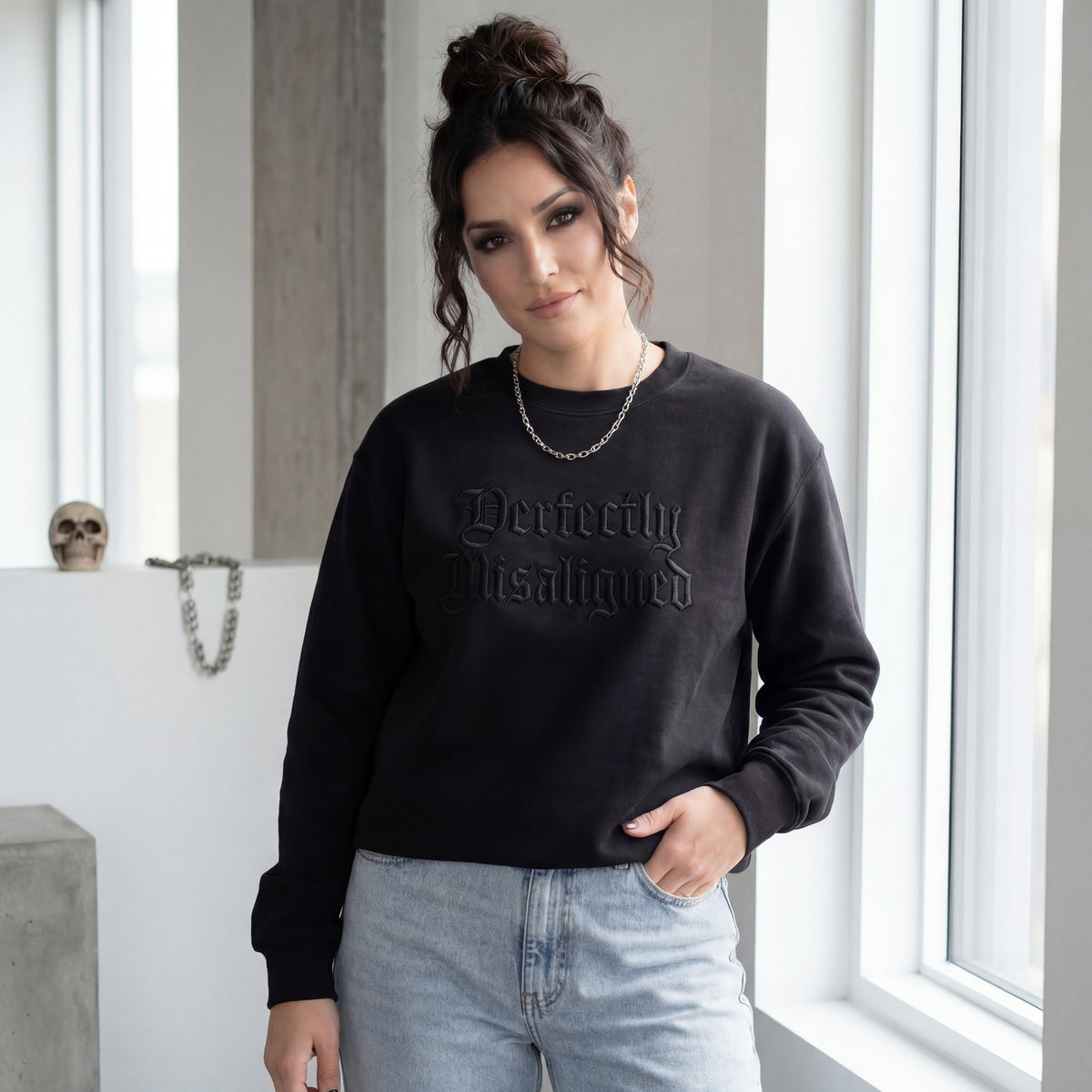 Perfectly Misaligned Embroidered Shirt
