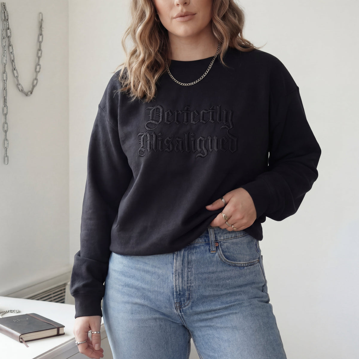 Perfectly Misaligned Embroidered Shirt