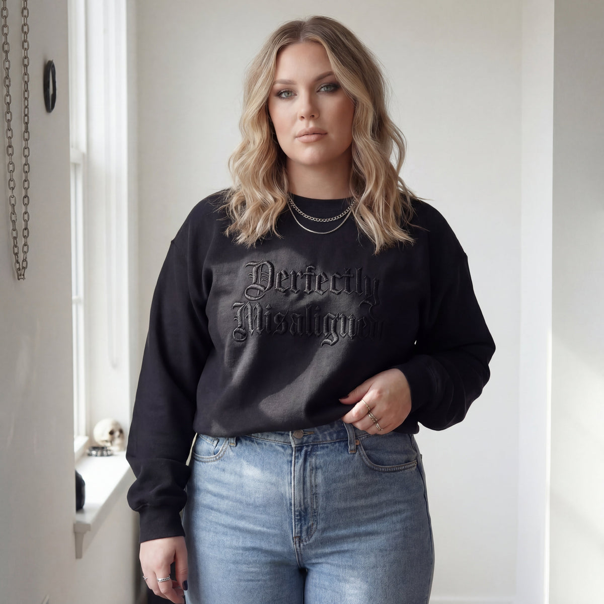 Perfectly Misaligned Embroidered Shirt