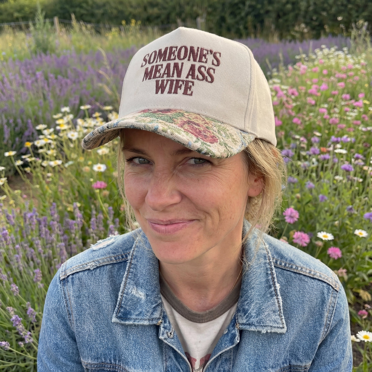 Someone's Mean Ass Wife Floral Hat