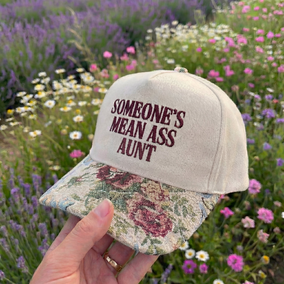 Someone's Mean Ass Aunt Floral Hat