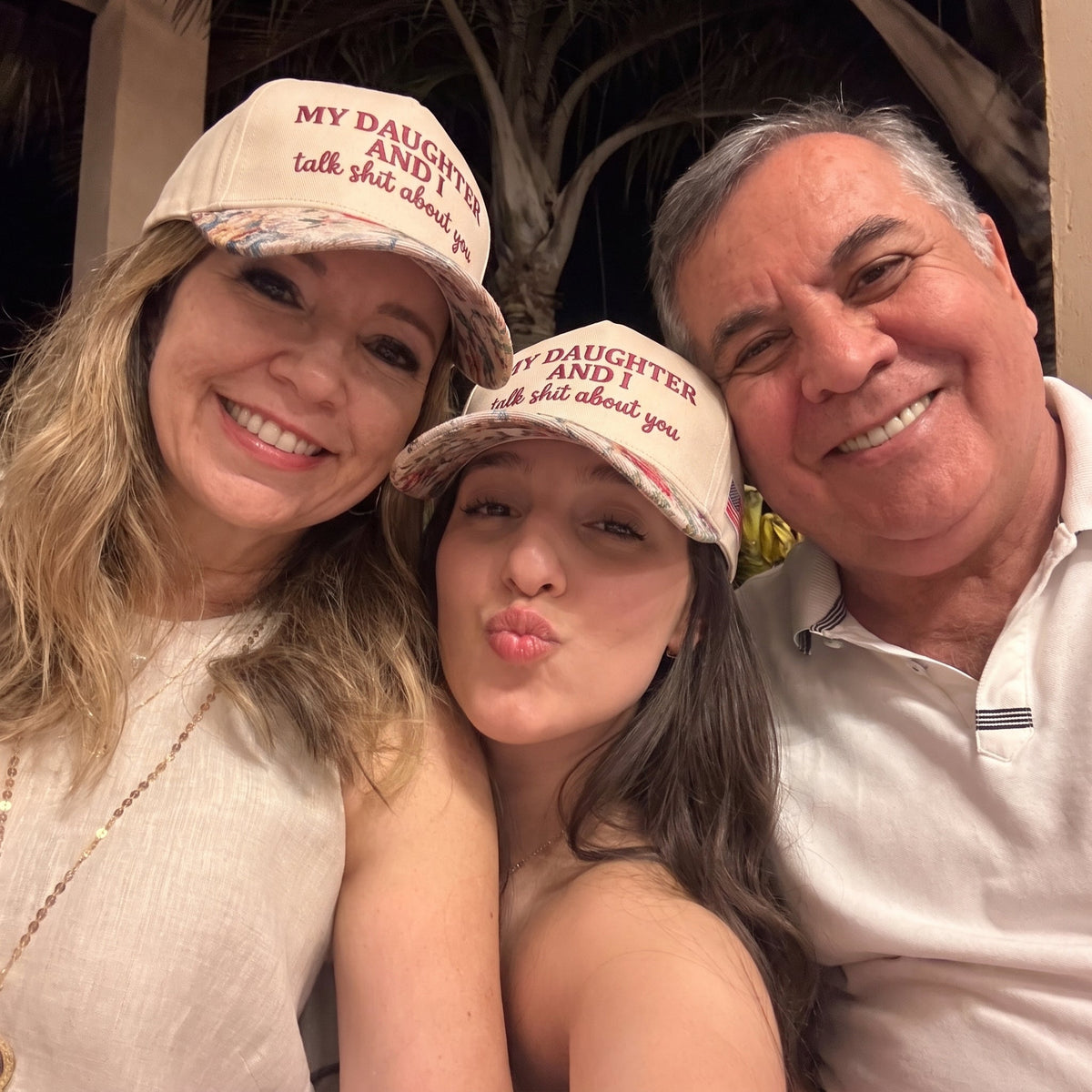 My Daughter And I Talk Shit About You FLoral Hat