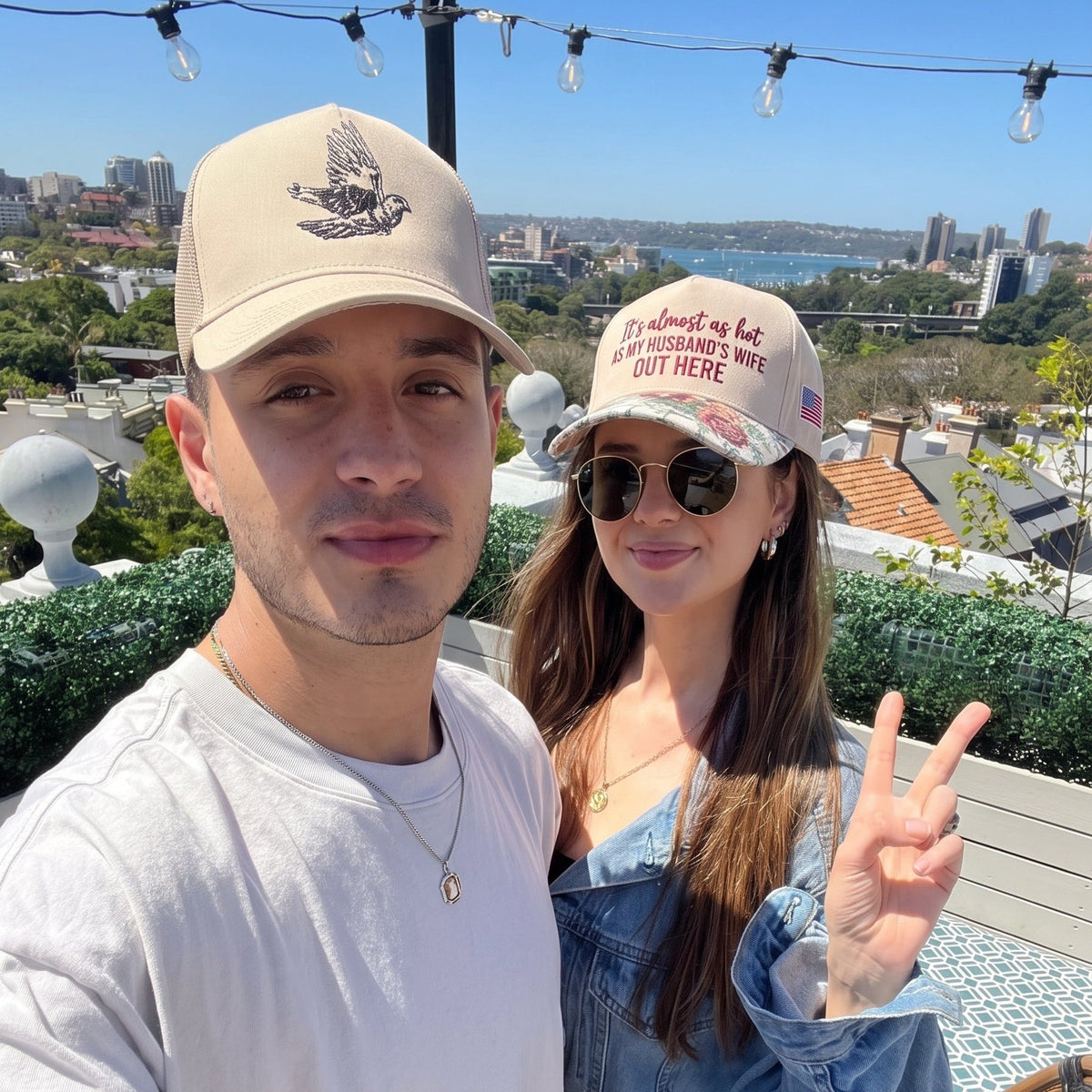 My Husband's Wife Out Here FLoral Hat