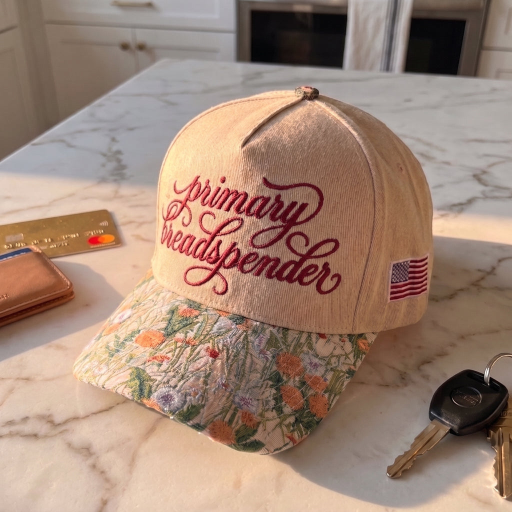 Primary Breadspender Embroidered FLoral Hat