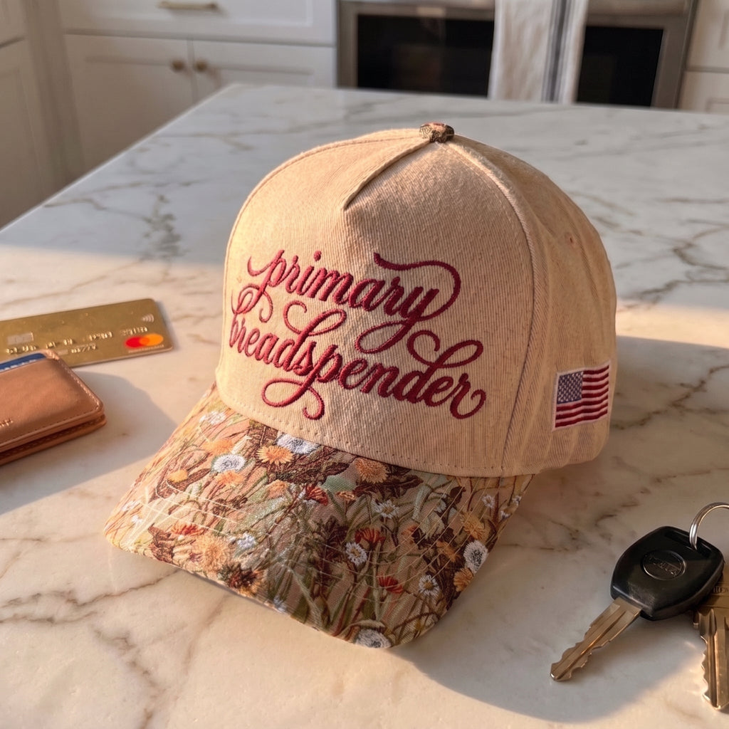 Primary Breadspender Embroidered FLoral Hat