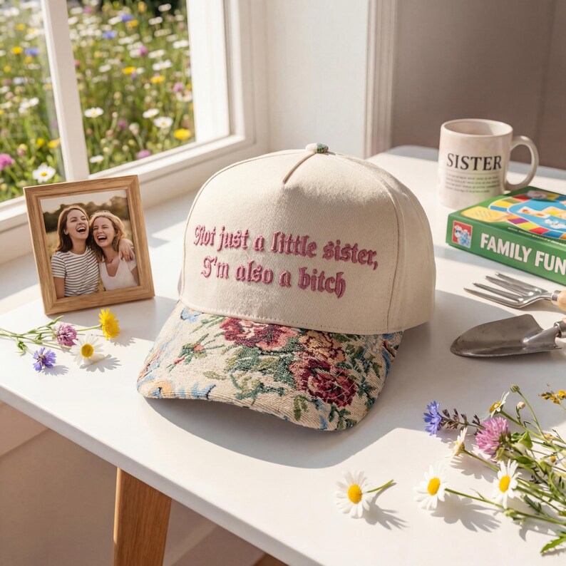 Not Just A Little Sister I'm Also A Bitch FLoral Hat