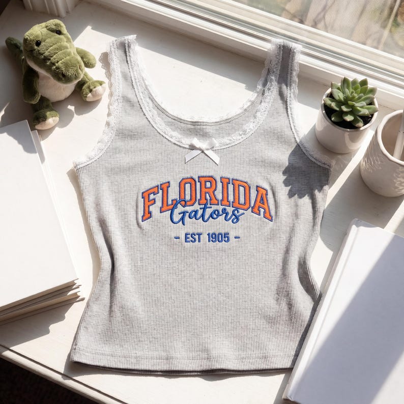Custom University Lace Tank Top