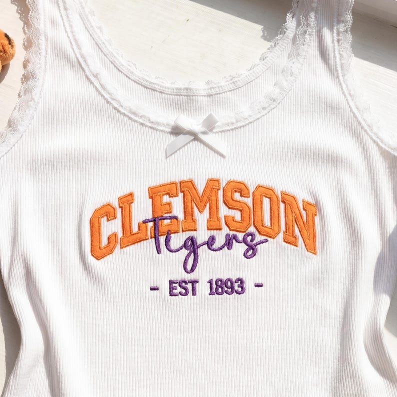 Custom University Lace Tank Top