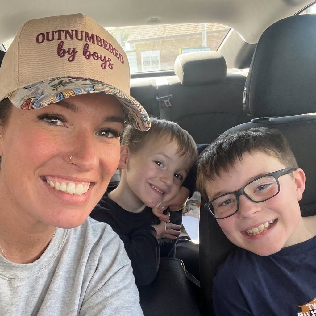Outnumbered By Boys FLoral Hat