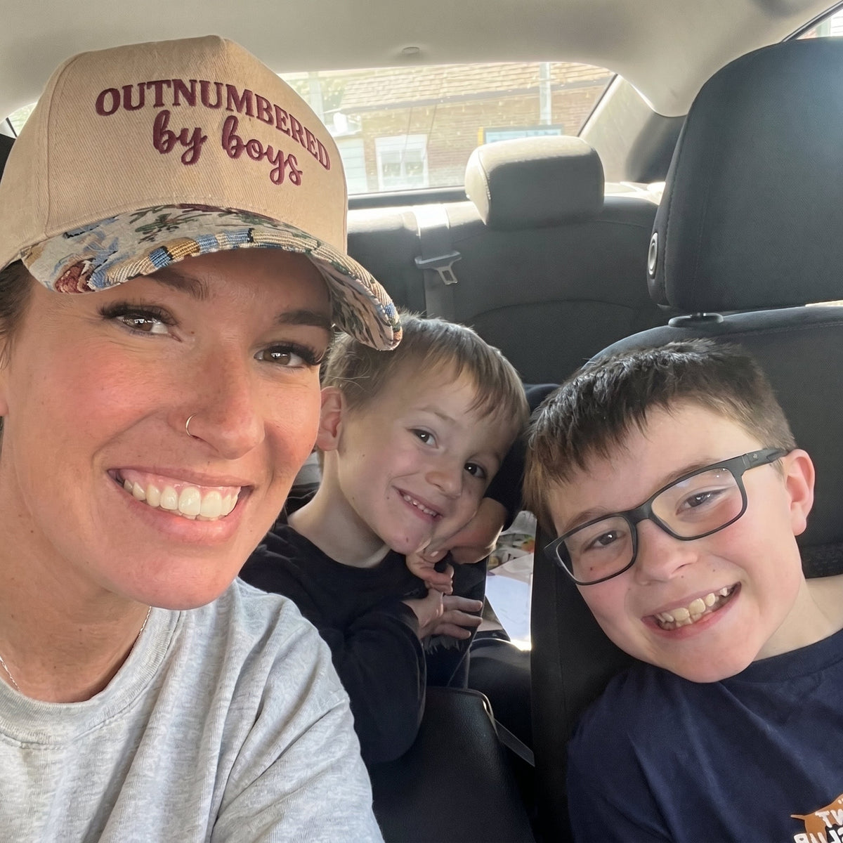 Outnumbered By Boys FLoral Hat