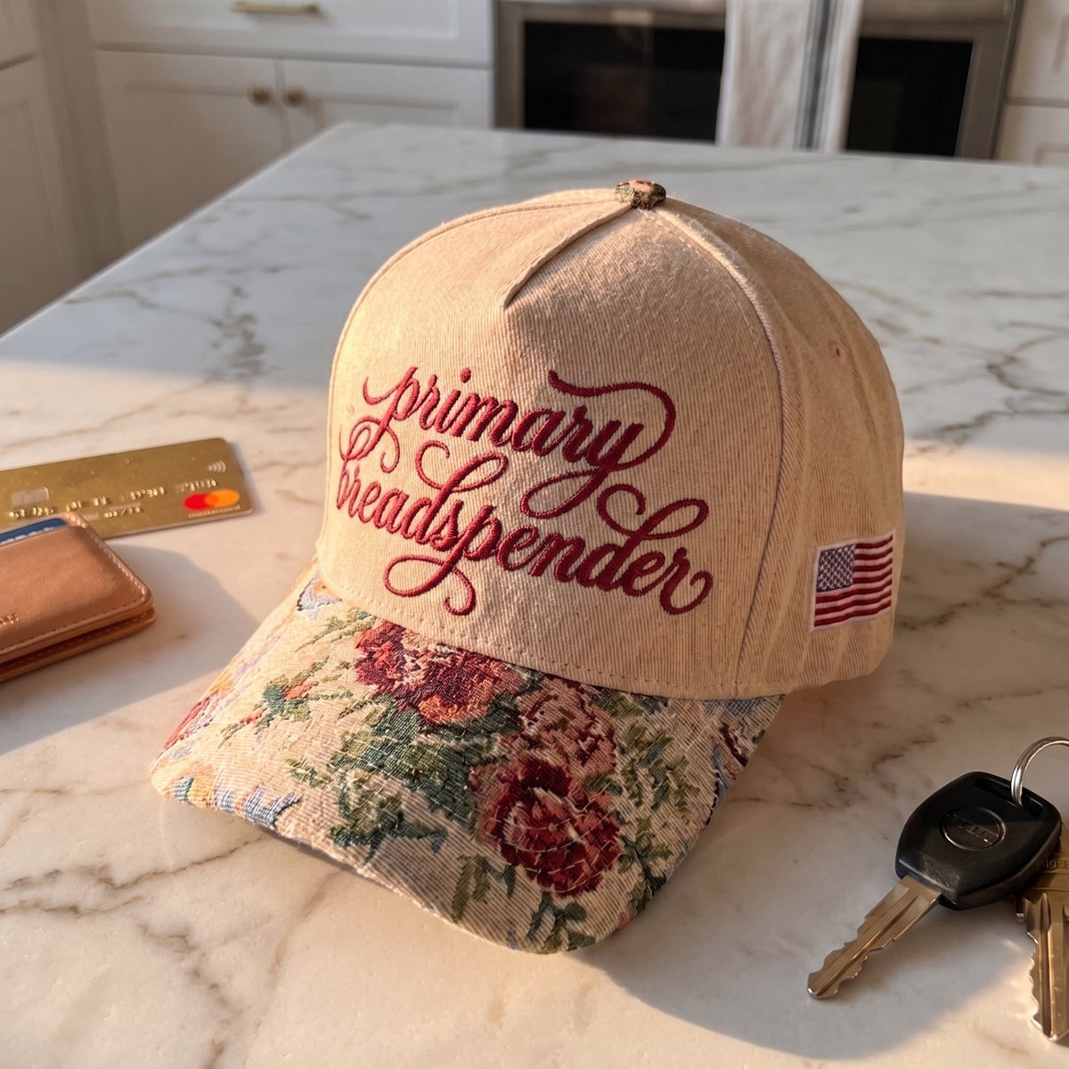 Primary Breadspender Embroidered FLoral Hat