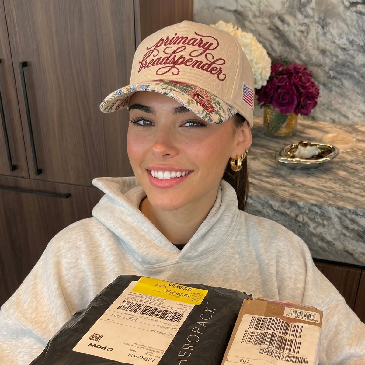 Primary Breadspender Embroidered FLoral Hat