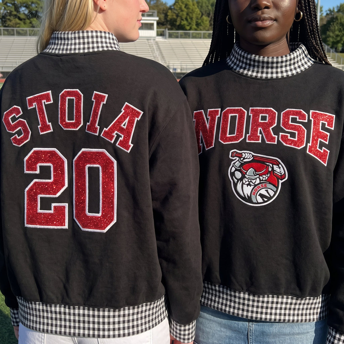 Build Your Own Team — Custom Gingham Mockneck