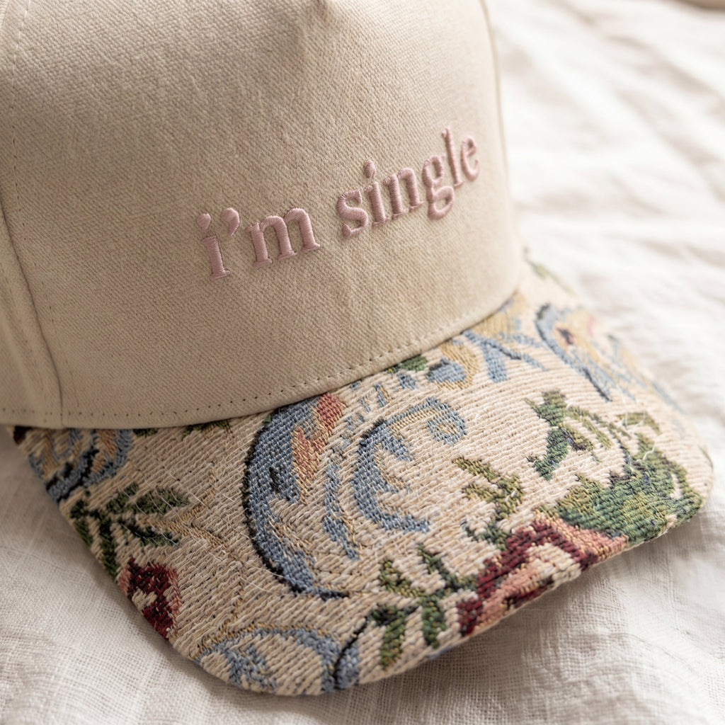 I'm Single FLoral Hat
