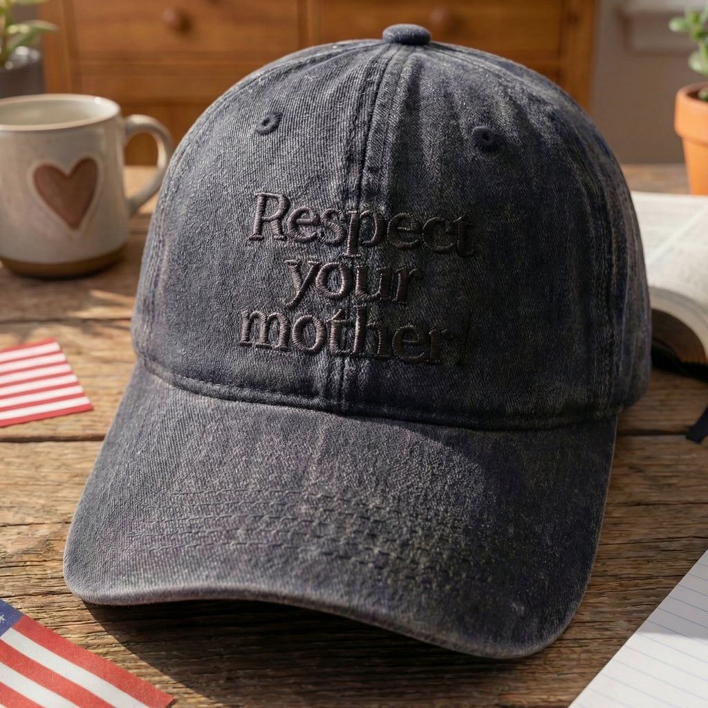 Respect Your Mother! Washed Cap
