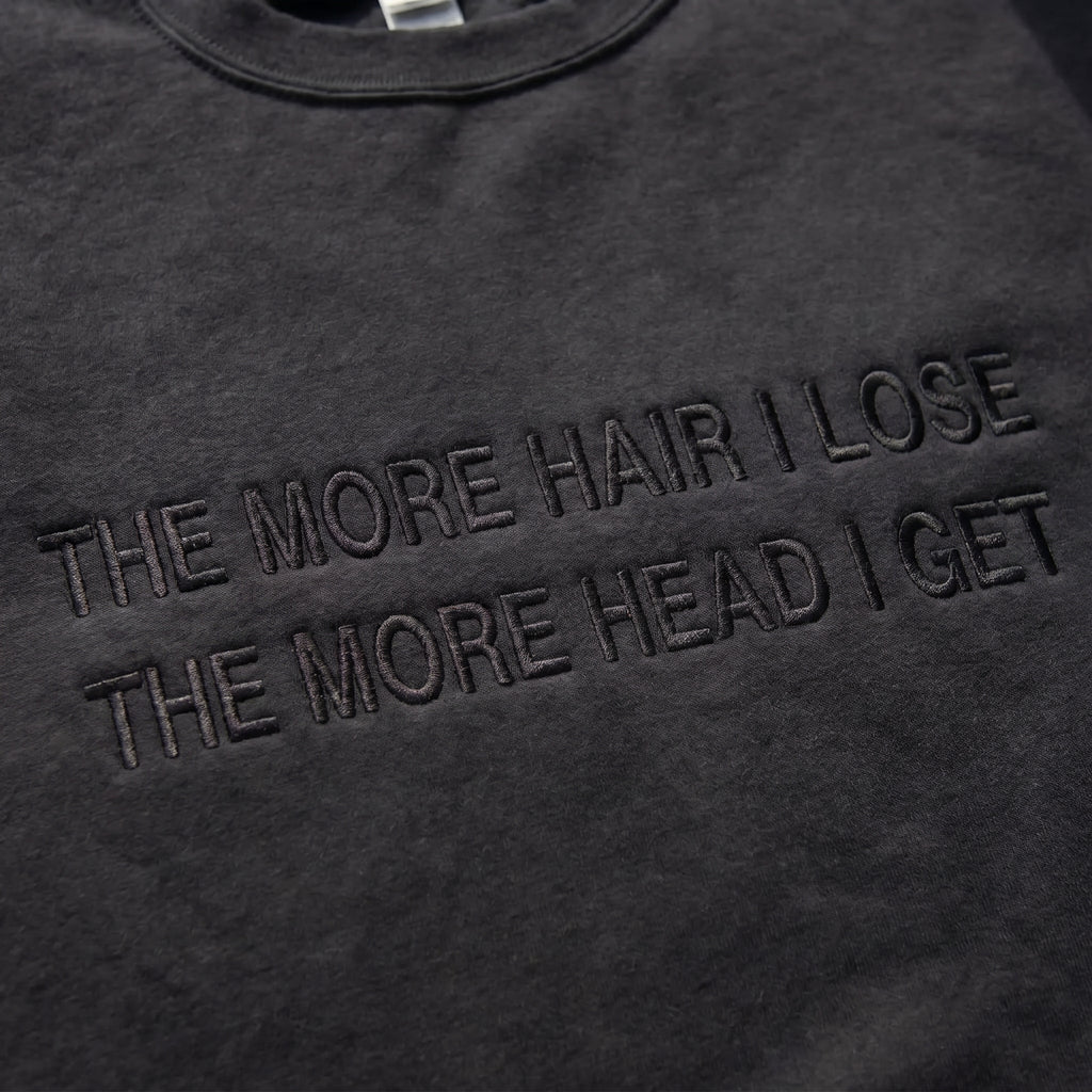 The More Hair I Lose The More Head I Get Embroidered Shirt
