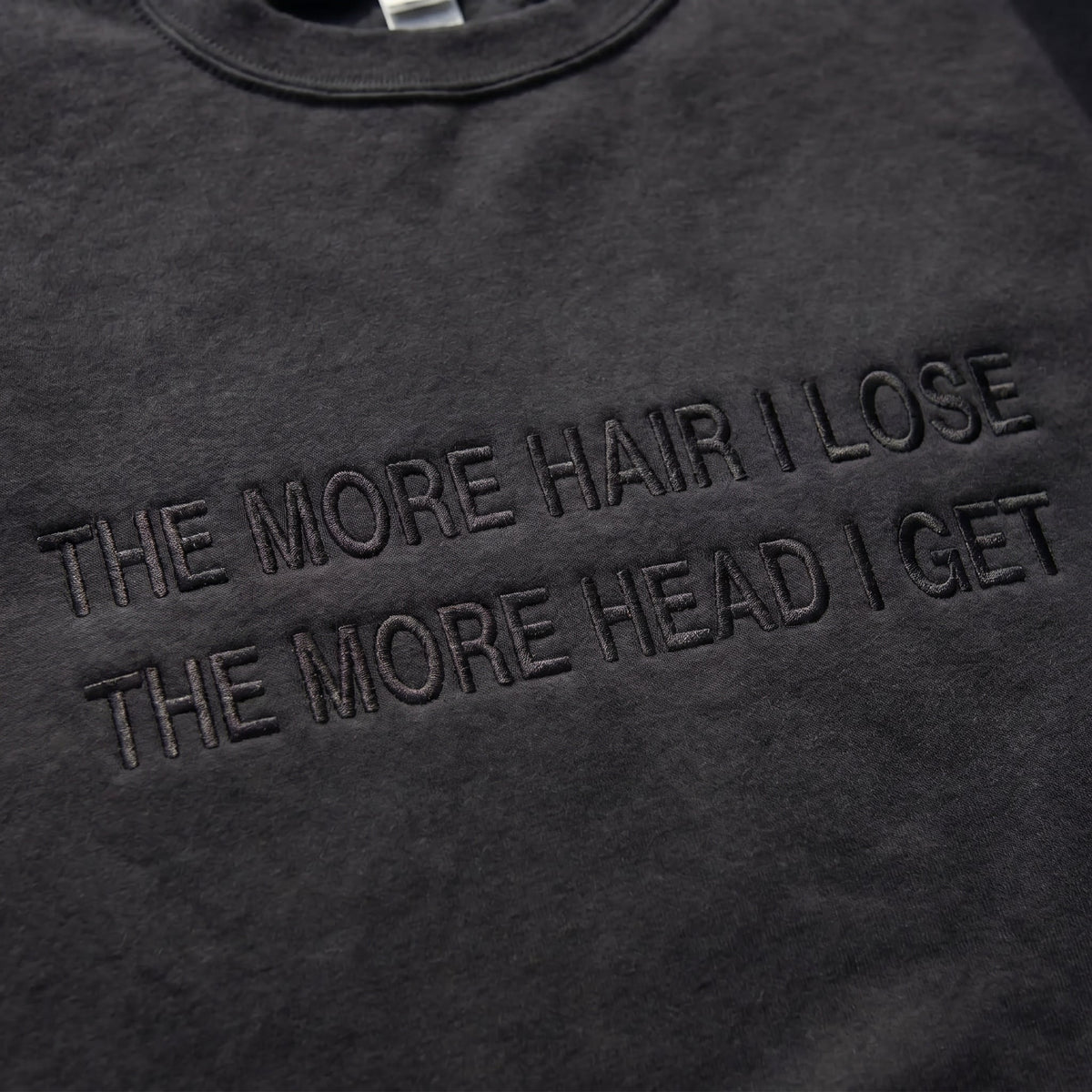 The More Hair I Lose The More Head I Get Embroidered Shirt