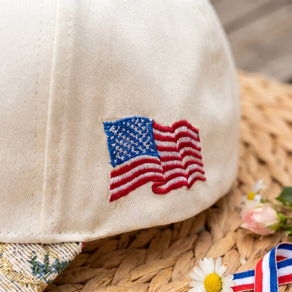 Love Jesus And America Too FLoral Hat